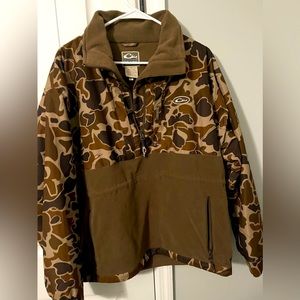 Drake Mens Camo Quarter Zip M